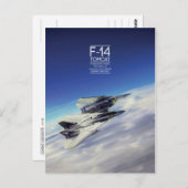 Grumman F-14 Tomcat Postkarte (Vorne/Hinten)