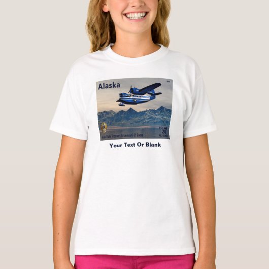 Grumman G-21 Gans - Alaska Postage T-Shirt (Vorderseite)