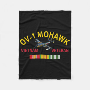 Grumman Ov-1 Mohawk Vietnam Veteran Ov-1 Flugzeug Fleecedecke