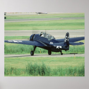 Grumman TBF/TBM Avenger Marineflieger-Torpedobombe Poster