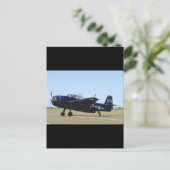 Grumman TBM Avenger, Links Flugzeug Front_WWII Postkarte (Stehend Vorderseite)