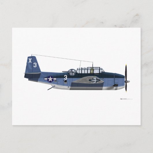 Grumman TBM Avenger Postkarte (Vorderseite)