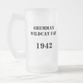 Grumman Wildcat F4F, 1942 Mattglas Bierglas (Links)