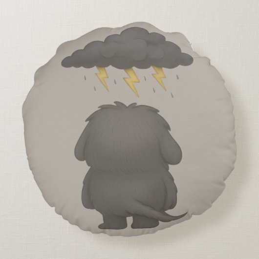 Grummel Kissen – Das ADHS-Monster für Frust (Rückseite)