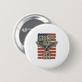 Grummeliger Alter Veteranen Patriotischer Adler Fl Button (Vorne & Hinten)