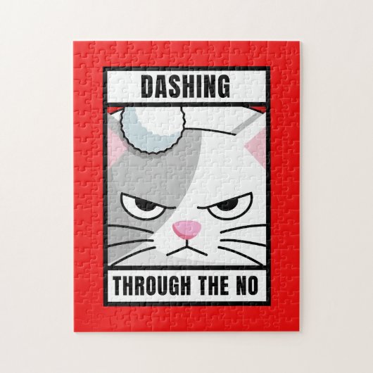 GRUMP CAT FUNNY CHRISTMAS JIGSAW PUZZLE (Vertikal)