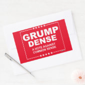GRUMP DENSE 2016 - Eine Stimme gegen den gesunden Rechteckiger Aufkleber (Umschlag)