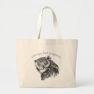 Grump Minimalistische Aquarellfarben Print Art Lie Jumbo Stoffbeutel