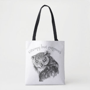 Grump Minimalistische Aquarellfarben Print Art Lie Tasche