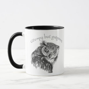 Grump Minimalistische Aquarellfarben Print Art Lie Tasse