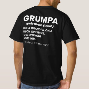 Grumpa Definition Opa Weihnachtsgeschenk T-Shirt