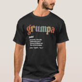 Grumpa Definition - Witziger Vatertag T-Shirt (Vorderseite)