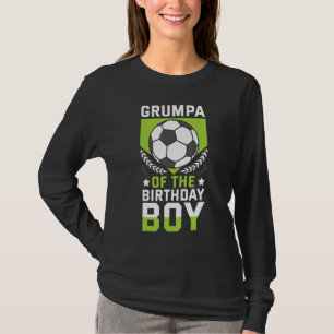 Grumpa des Geburtstags Boy Soccer Player Bday Team T-Shirt