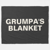 Grumpa | Funny Gag Geschenk für Grumpy Opa Fleecedecke (Vorderseite (Horizontal))