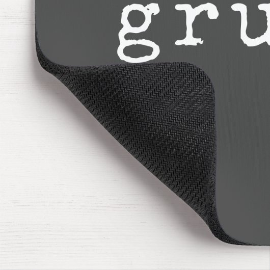 Grumpa | Funny Grumpy Grandpa in Schwarz und Weiß Mousepad (Ecke)