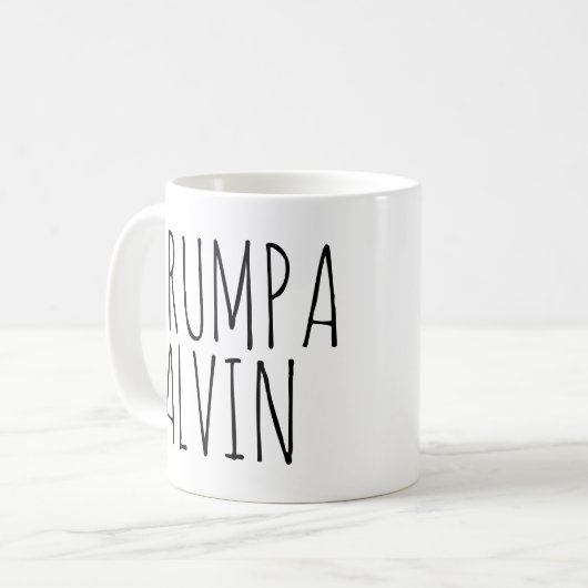 Grumpa Funny Grumpy Grandpa Personalisiert Kaffeetasse (Vorderseite Links)