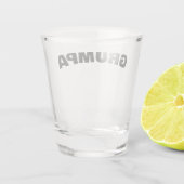 Grumpa Funny Grumpy Opa Custom Vatertag Schnapsglas (Rückseite)