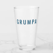 Grumpa Funny Novelty für Grumpy Grandpa Graphic Glas (Vorderseite)