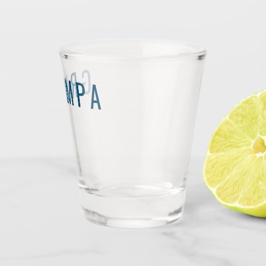 Grumpa Funny Novelty für Grumpy Grandpa Graphic Schnapsglas (Rechts)