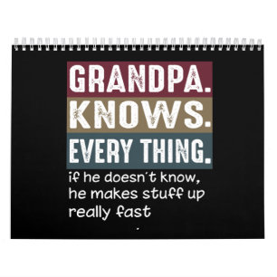 Grumpa Lover  Opa weiß alles Kalender