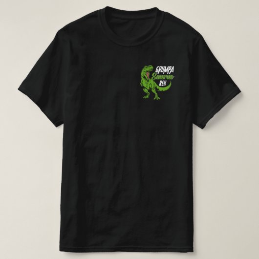 Grumpa-Saurus Rex Dinosaurier GrumpaSaurus T-Shirt (Design vorne)