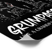Grumpa Squatch Funny Bigfoot Vater Sasquatch Yeti Poster (Ecke)