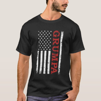 Grumpa US-amerikanische Flagge für Großvater T-Shirt