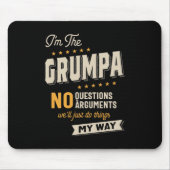 Grumpa Way Funny Großvater Vater's Day Mousepad (Vorne)