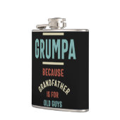 Grumpa, weil Großvater für alte Typ ist Flachmann (Links)