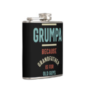 Grumpa, weil Großvater für alte Typ ist Flachmann (Rechts)