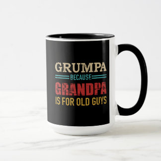 Grumpa, weil Opa für alte Typ Vintage Retro Tasse