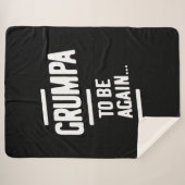 Grumpa wieder zu sein | Großvatergeschenk Sherpadecke (Vorderseite (Horizontal))