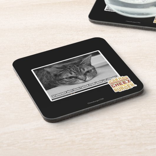 Grumpage Alarm Getränkeuntersetzer (Linke Seite)