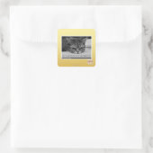 Grumpage Quadratischer Aufkleber (Tasche)