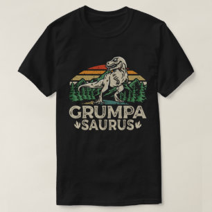 Grumpasaurus Dinosaurier Grandpa Saurus Vatertag T-Shirt