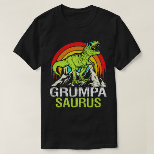 Grumpasaurus Dinosaurier Grandpa Saurus Vatertag T-Shirt