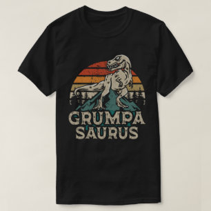 Grumpasaurus Dinosaurier Grandpa Saurus Vatertag T-Shirt