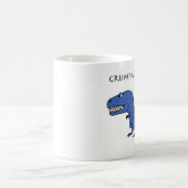 Grumpasaurus Rex blaue strukturierte Tasse (Mittel)