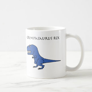 Grumpasaurus Rex blaue strukturierte Tasse