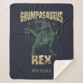 Grumpasaurus Rex Dinosaurier T Rex Grandpa Sherpadecke (Vorderseite)