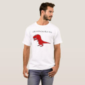 Grumpasaurus Rex Rot T-Shirt (Vorne ganz)
