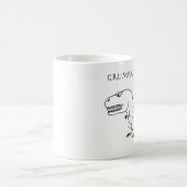 Grumpasaurus Rex Skizze-Tasse Kaffeetasse (Mittel)