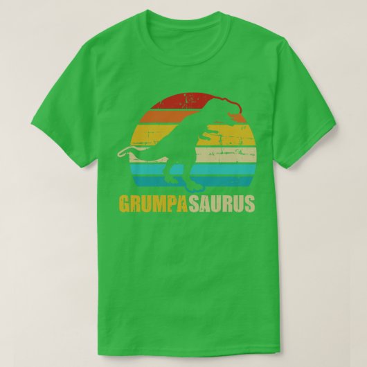 Grumpasaurus Vintag Retro Opa T-Shirt (Design vorne)