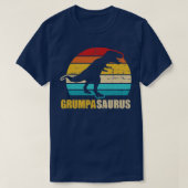 Grumpasaurus Vintag Retro Opa T-Shirt (Design vorne)
