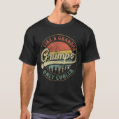 Grumpen wie ein Opa nur Cooler Retro-Grumpa T-Shirt (Vorderseite)
