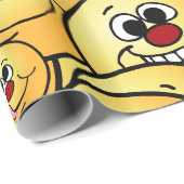 Grumpeys glückliches Gesichts-Set Geschenkpapier (Rolleneckpunkt)