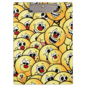 Grumpeys glückliches Gesichts-Set Klemmbrett (Vorderseite)