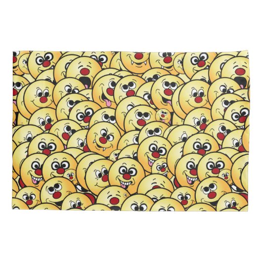 Grumpeys lustiges Gesichts-Set Kissenbezug (Rückseite)