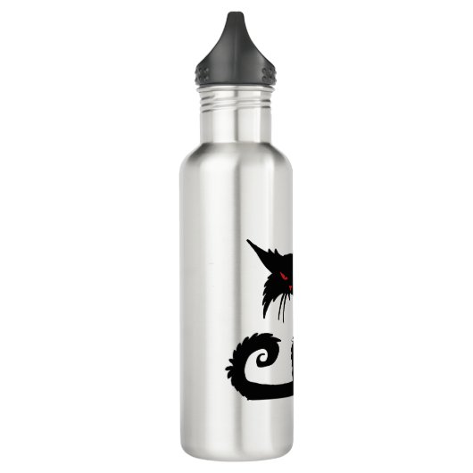 Grumpierkatze Edelstahlflasche (Links)