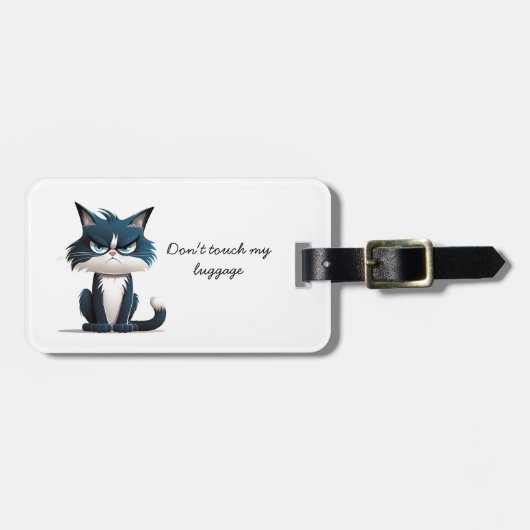 Grumpierkatze Gepäckanhänger (Vorderseite horizontal)